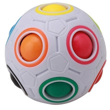 Load image into Gallery viewer, 1pcs Strange-shape Magic Cube Toy Desk Toy Anti Stress Rainbow Ball Football Puzzles Stress Reliever