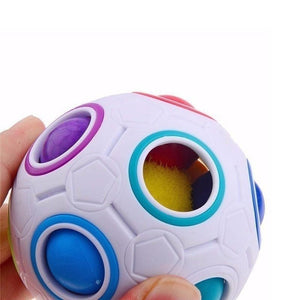 1pcs Strange-shape Magic Cube Toy Desk Toy Anti Stress Rainbow Ball Football Puzzles Stress Reliever