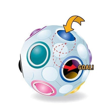 Load image into Gallery viewer, 1pcs Strange-shape Magic Cube Toy Desk Toy Anti Stress Rainbow Ball Football Puzzles Stress Reliever
