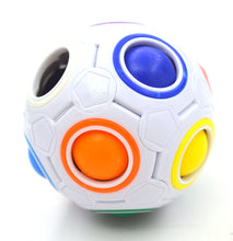Load image into Gallery viewer, 1pcs Strange-shape Magic Cube Toy Desk Toy Anti Stress Rainbow Ball Football Puzzles Stress Reliever