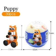 Load image into Gallery viewer, Animal Egg Twisting Series Dog Rooster Rhinoceros Dinosaur Tiger and Rabbit Assembly Building Block Children&#39;s Toys